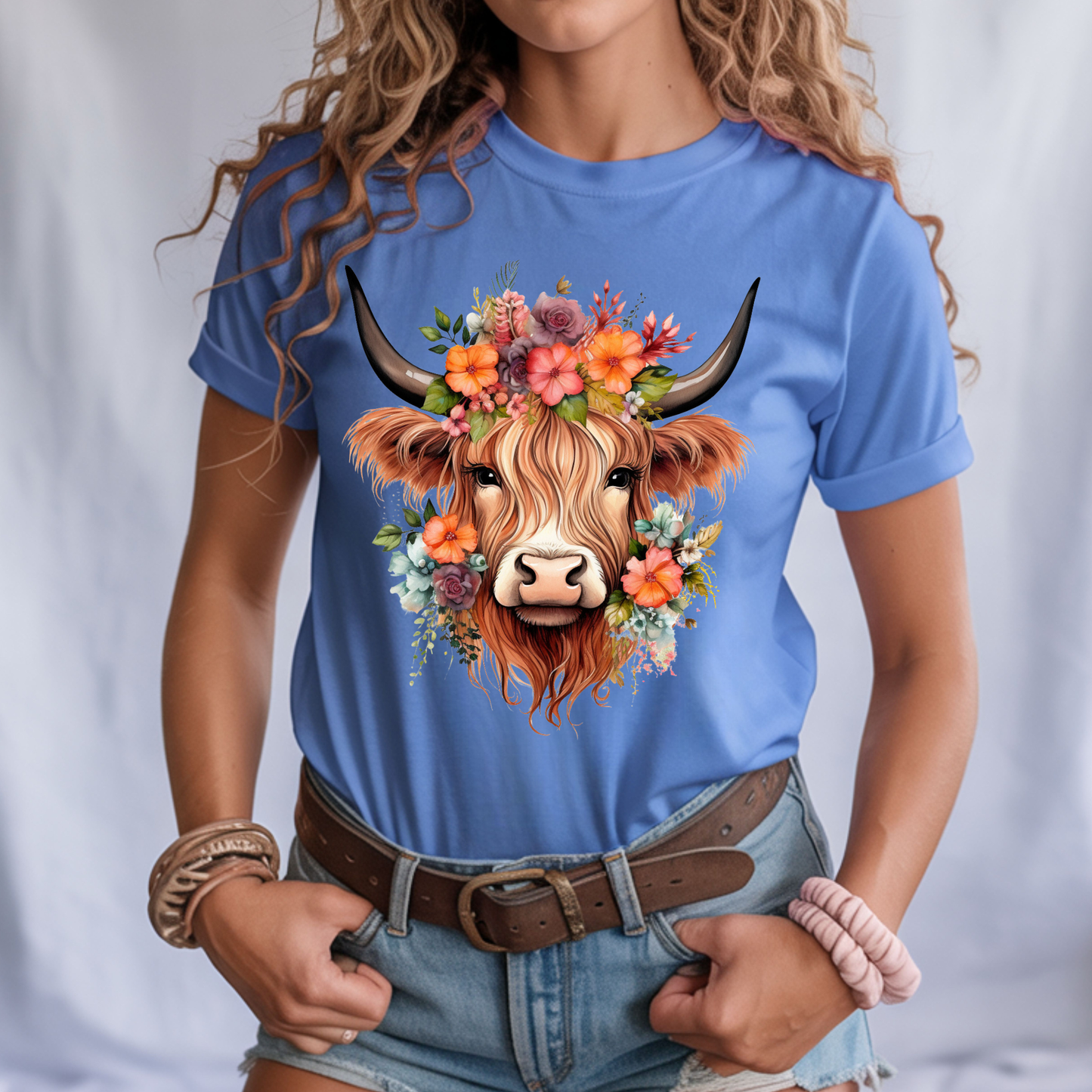 Highland Cow in Springtime