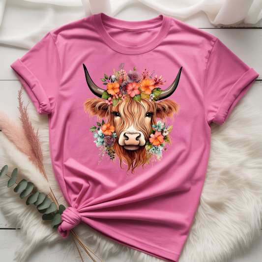 Highland Cow in Springtime